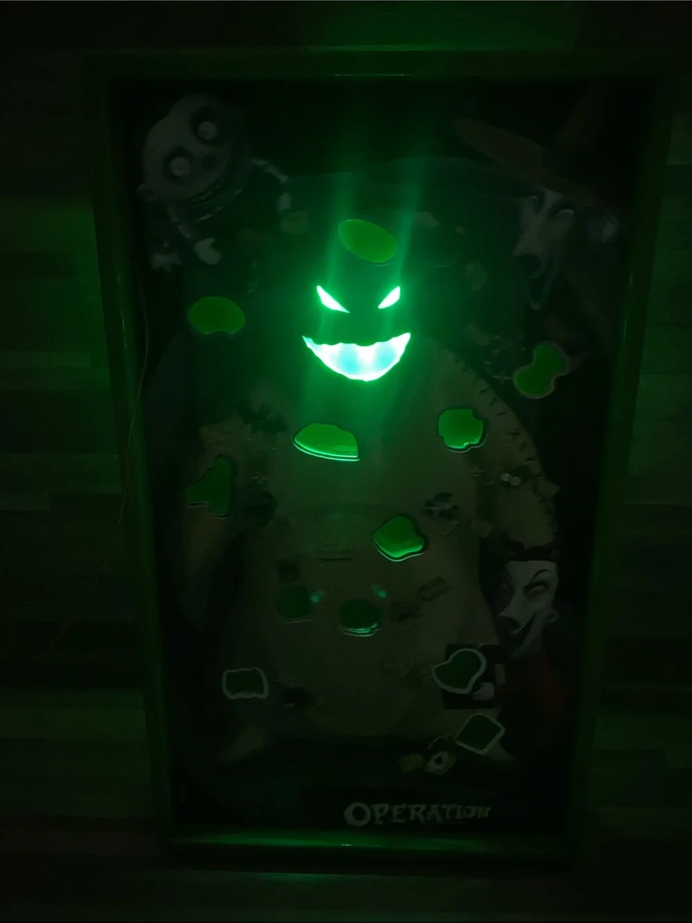 Green Oogie Boogie Operation Game Disneyland night out dinner game Disney